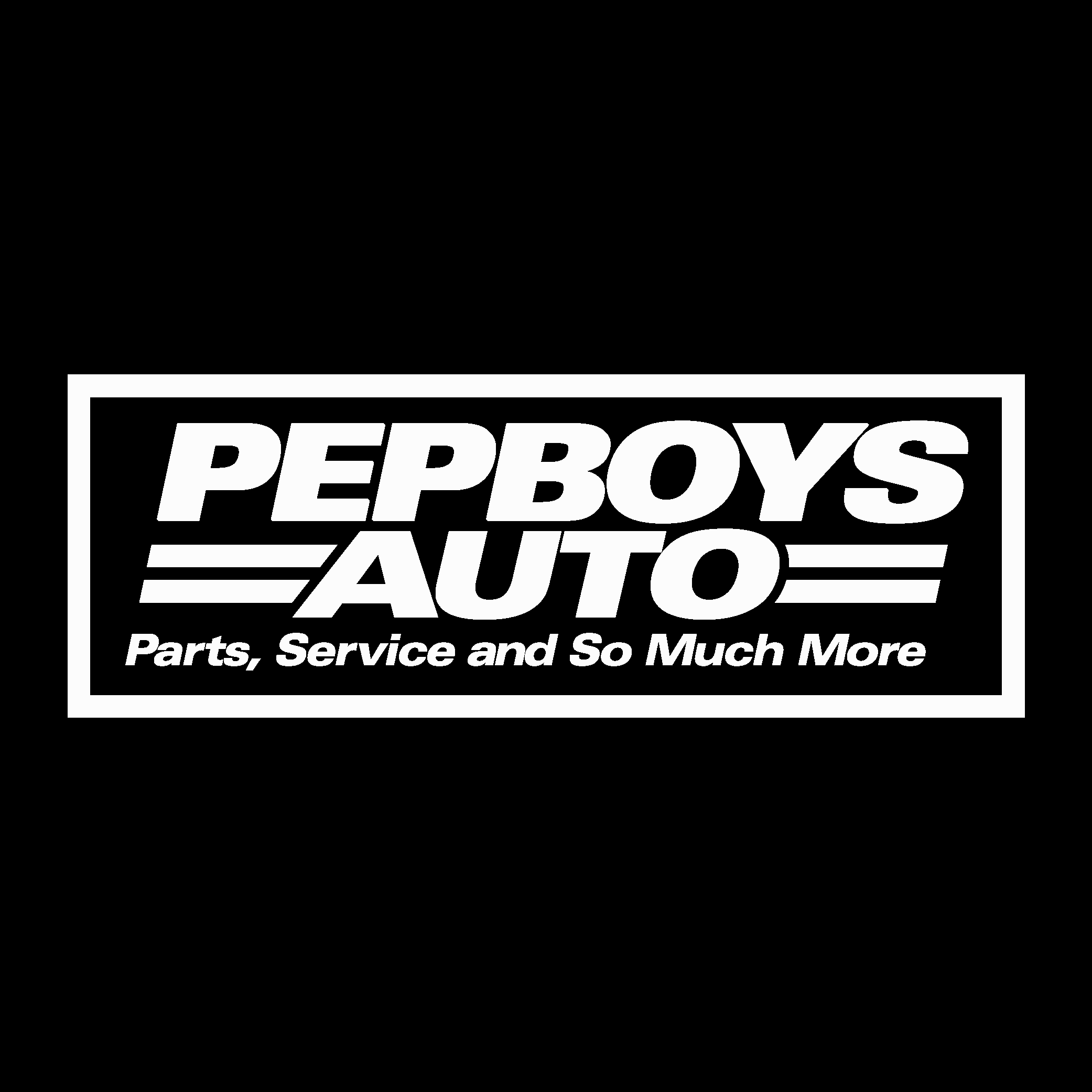 Pep Boys Auto White Logo Vector Logo